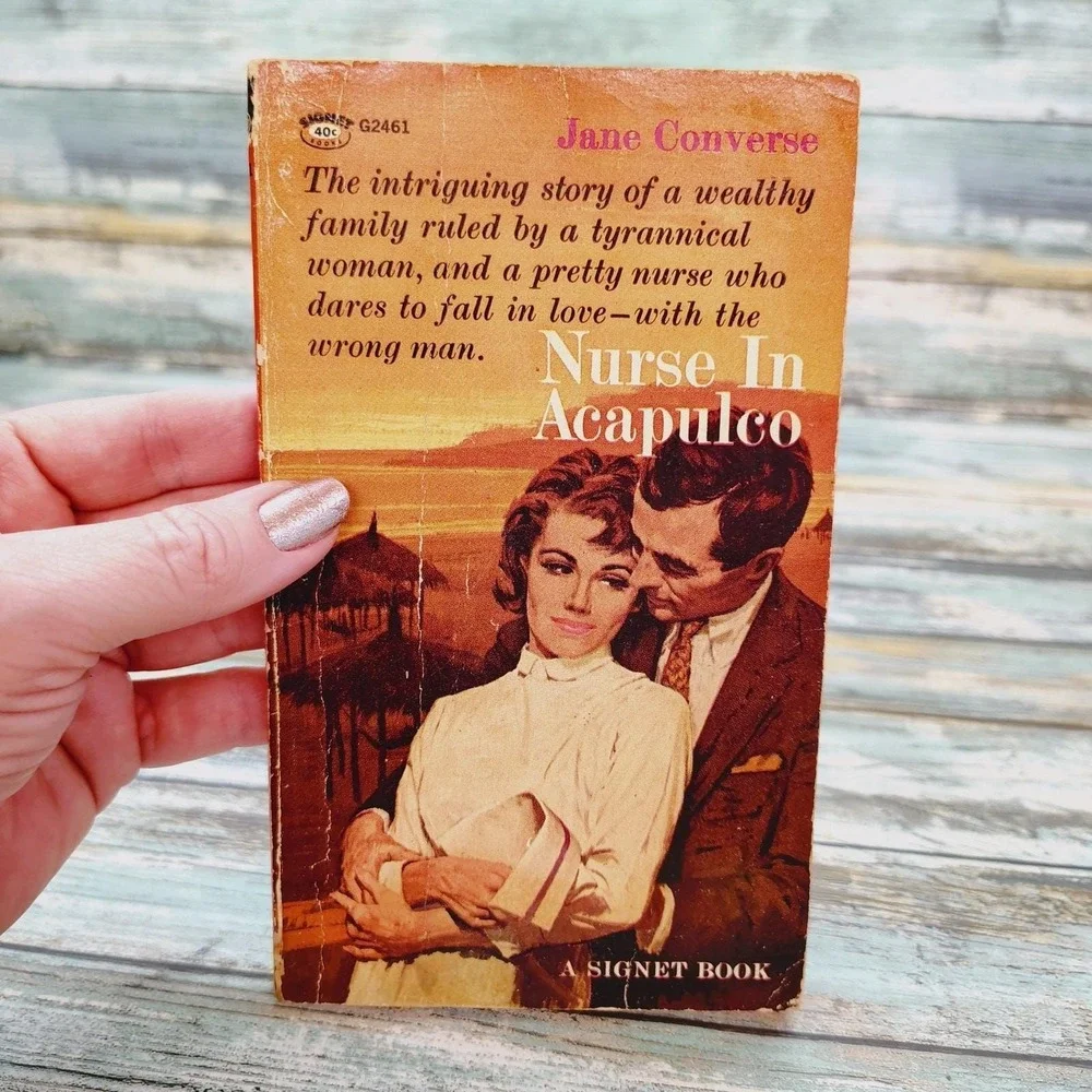 Nurse in Acapulco Jane Converse 1964 Signet G2461 Vintage Nurse Romance‎ PB Red